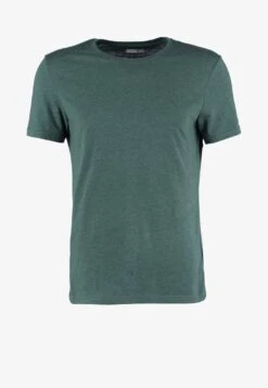 Pier One T-Shirt Basic - Green Melange -Herrenbekleidungsgeschäft 0455591cefac4e409c734834ada6cb34
