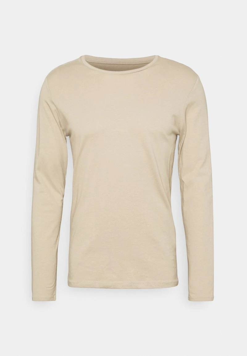 Pier One 2 PACK - Langarmshirt - Beige/black 2 Pier One 2 PACK - Langarmshirt - Beige/black – Bild 2