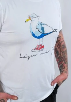 SUMMER - LIPO MI JE - T-Shirt Print - White -Herrenbekleidungsgeschäft 217b80b2bd564e299533727974fe06e6