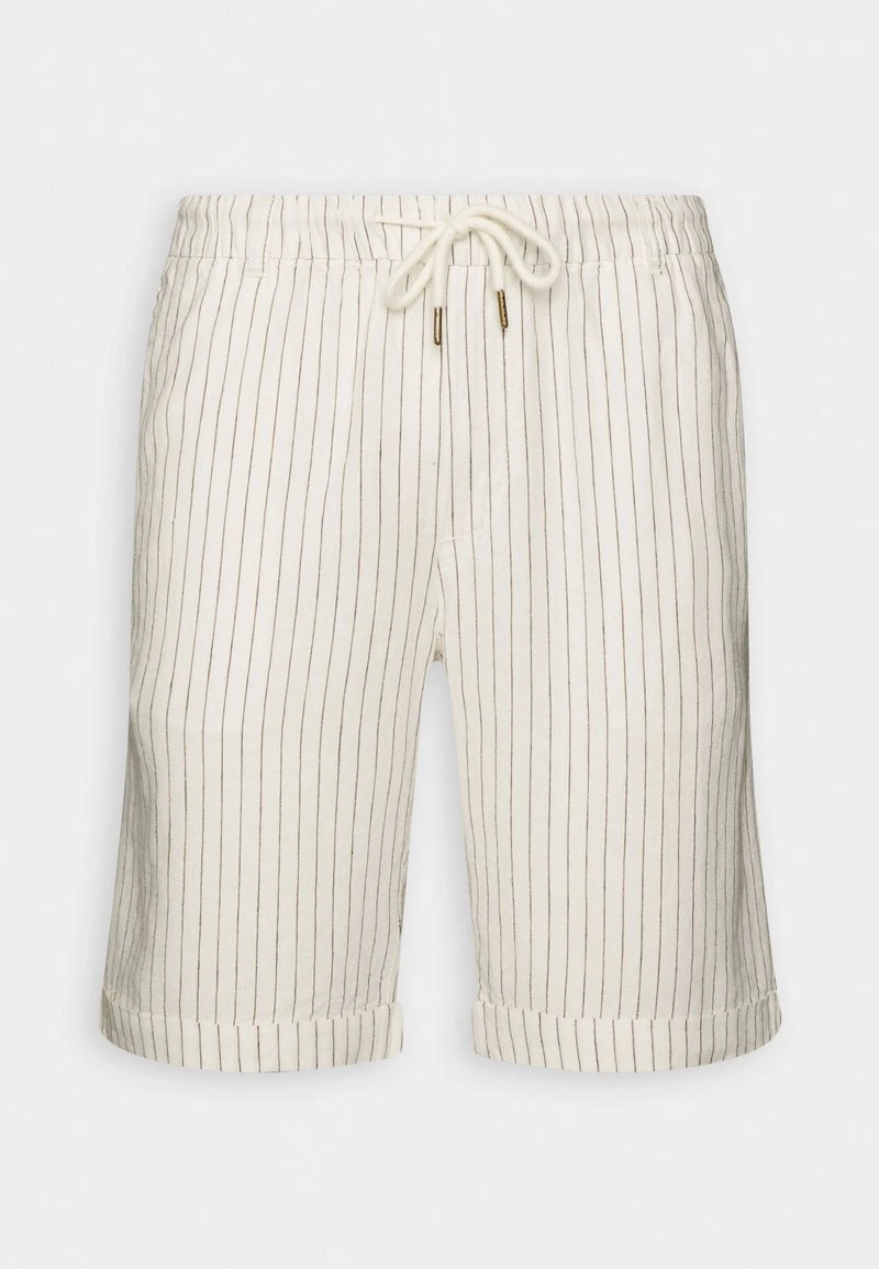 Pier One LINEN BLEND DRAWCORD SHORTS - Shorts - Off-white 1 Pier One LINEN BLEND DRAWCORD SHORTS - Shorts - Off-white
