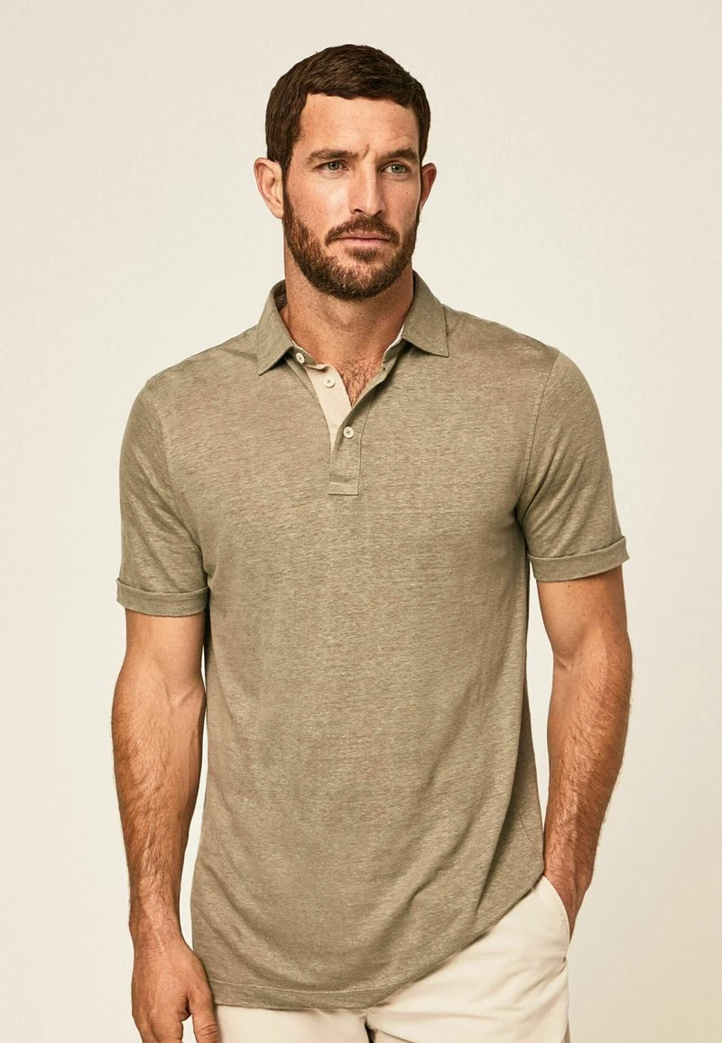 Hackett London JSY STR TRIM - Poloshirt - Khaki 5 Hackett London JSY STR TRIM - Poloshirt - Khaki – Bild 5