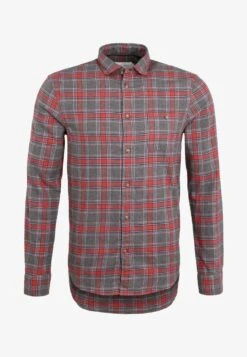 Pier One Hemd - Grey/coral -Herrenbekleidungsgeschäft 3c54537d480e44568ceab76ddefde4e0