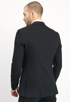 BASIC PLAIN BLACK TUX SUIT SLIM FIT - Anzug - Black -Herrenbekleidungsgeschäft 3e5fbcfc90c94c759674fc2cdbb3d4cb