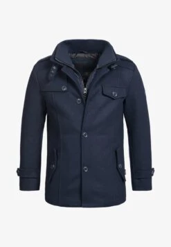 Indicode Jeans BRANDAN - Kurzmantel - Dark Blue -Herrenbekleidungsgeschäft 3ea781b8d05c4c839b6117f13e8703a2