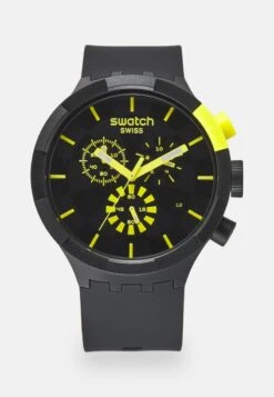 Swatch RACING PLEASURE - Chronograph - Black/yellow