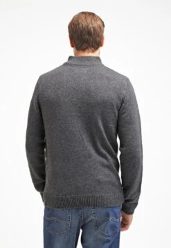 Pier One Strickpullover - Dark Grey Melange -Herrenbekleidungsgeschäft 8b157f8c50df4697950ce563559300e6