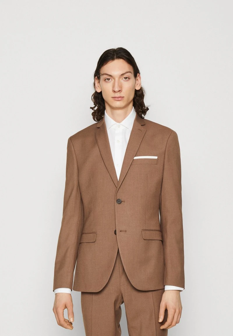 THE FASHION SUIT NOTCH POCKET SQUARE - Anzug - Chestnut 1 THE FASHION SUIT NOTCH POCKET SQUARE - Anzug - Chestnut