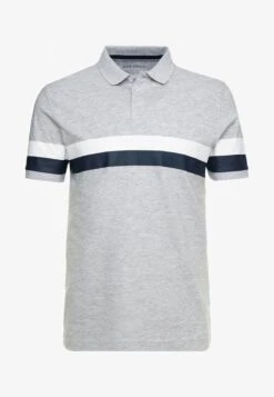 Pier One Poloshirt - Mottled Light Grey -Herrenbekleidungsgeschäft 9811cd8463cb43df90ea97e16ad88129