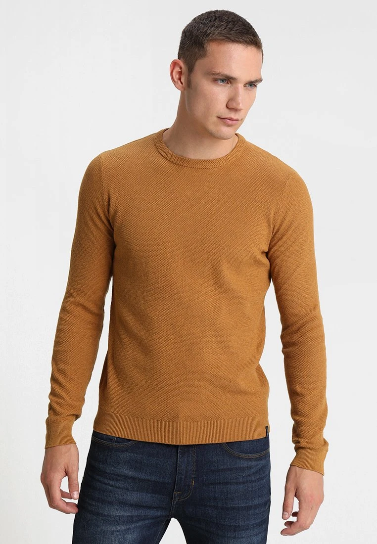 Pier One Strickpullover - Mottled Dark Yellow 1 Pier One Strickpullover - Mottled Dark Yellow