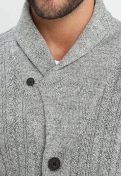 Pier One Strickjacke - Mottled Dark Grey -Herrenbekleidungsgeschäft a81bf8b9d0cc4071ae6e5334e2ae0b0e