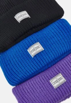 Pier One UNISEX 3 PACK - Mütze - Black/purple/blue -Herrenbekleidungsgeschäft ba5783bb60ed4e1b9b810cbea2ad8012