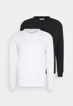 Pier One 2 PACK - Sweatshirt - White/black -Herrenbekleidungsgeschäft c8d8ecb087614e1d86ddf5a1041c7c53