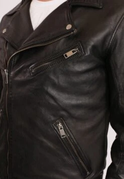 LE TEMPS DES CERISES LAMBERT - Lederjacke - Black -Herrenbekleidungsgeschäft cc7396d0296f452c8f69511020b91569