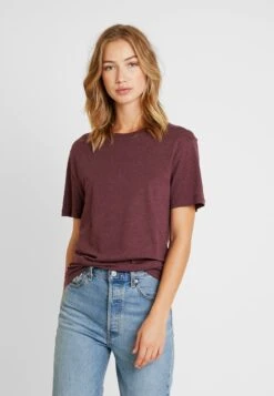 Pier One T-Shirt Basic - Bordeaux Melange -Herrenbekleidungsgeschäft d234511c84ac41259e22234949318da7