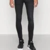 Jack & Jones JJITOM JJORIGINAL SUPER SKINNY FIT - Jeans Skinny Fit - Black Denim