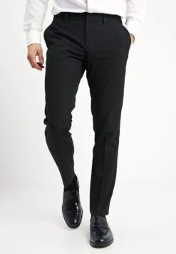 BASIC PLAIN BLACK TUX SUIT SLIM FIT - Anzug - Black -Herrenbekleidungsgeschäft d7c6dc4b665a4696a153e495b2b1bcb6