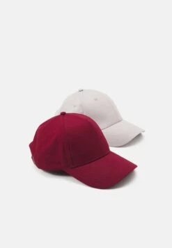 Pier One UNISEX 2 PACK - Cap - Light Grey/berry -Herrenbekleidungsgeschäft dc135ddce2ca4d6ea4c07bf8c622a918 1