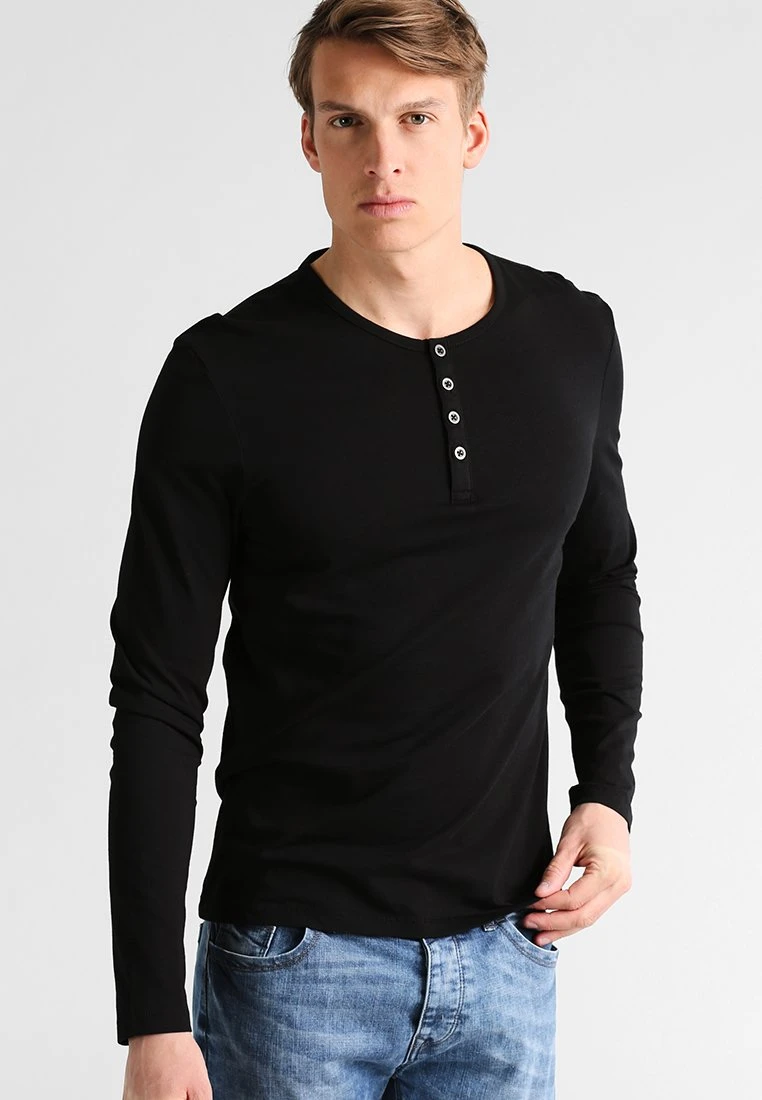 Pier One Langarmshirt - Black 1 Pier One Langarmshirt - Black