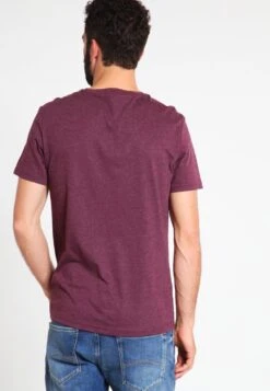 Pier One T-Shirt Basic - Bordeaux Melange -Herrenbekleidungsgeschäft ffd7bb5710514686b94257423824e5e6